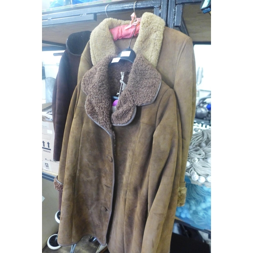 2280 - 3 Sheepskin coats, 1 unused