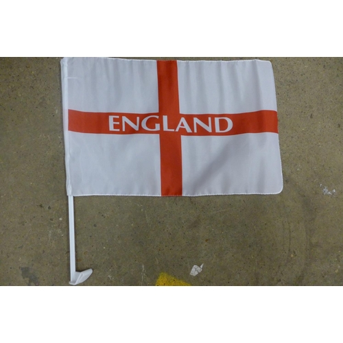 2994 - Box of approx. 144 England car flags