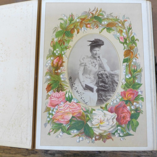 685 - A partially complete Victorian photograph album