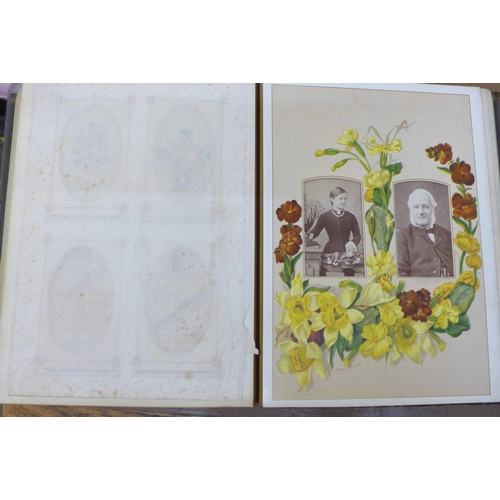 685 - A partially complete Victorian photograph album