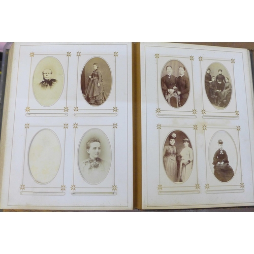 685 - A partially complete Victorian photograph album