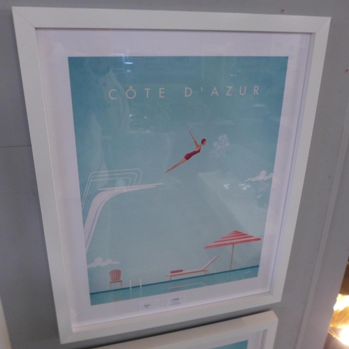 1511 - A Henry Rivers, Cote D'Azur framed print 40X50   (PPR4380914)   #