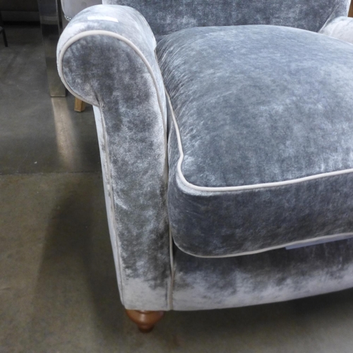 1520 - An Artisan Accent white gold wing chair (GF050) * this lot is subject to VAT