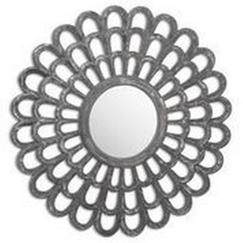 1538 - An Odyssey metallic effect silvered wall mirror (2060640)   #