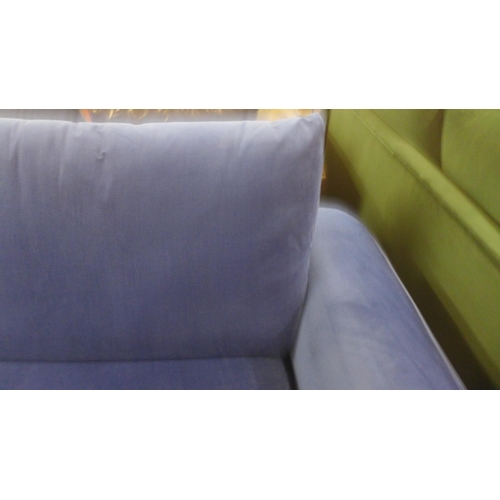 1546 - A blue velvet Snug sofa with storage (GF088) RRP £1299*This lot is subject to VAT