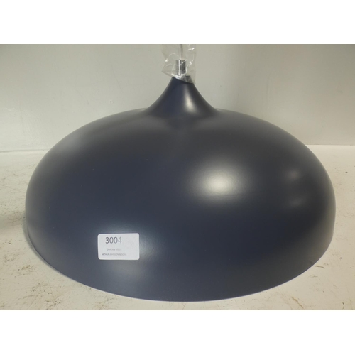 3004 - A blue dome pendant light * this lot is subject to VAT