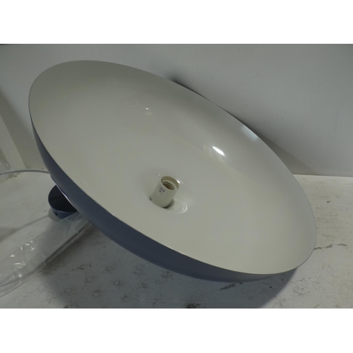 3004 - A blue dome pendant light * this lot is subject to VAT