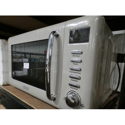 3090 - Haden grey metal 700w microwave * This lot is subject to VAT