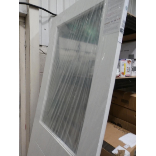 3108 - A white primed 'Suffolk' internal door - 1981mm x 762mm x 35mm * This lot is subject to VAT