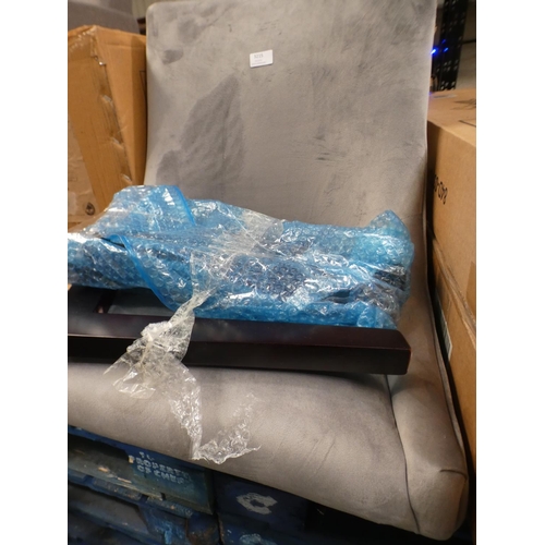 3215 - Grey velvet dining chair * This lot is subject to VAT