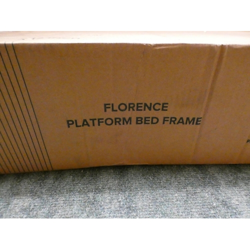 3233 - Florence double platform bedframe * This lot is subject to VAT