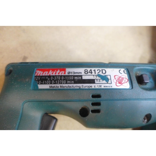 2005 - Makita 8412D rechargeable drill plus charger & battery