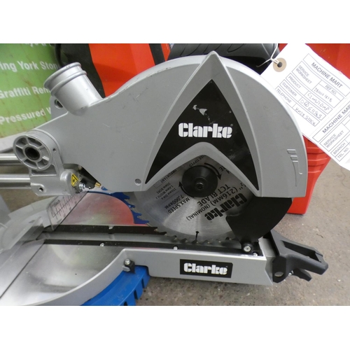 2328 - Clarke tilting sliding compound mitre saw - MM781 - sold as scrap * This lot is subject to VAT