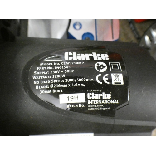 2328 - Clarke tilting sliding compound mitre saw - MM781 - sold as scrap * This lot is subject to VAT