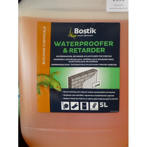 2393 - 5 x 5Ltr 25H Bostik waterproofer and retarder