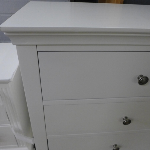 1484 - A Florence white painted three drawer chest (SW-3DC-W) * This lot is subject to VAT