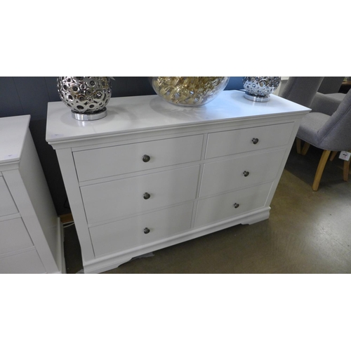 1485 - A Florence white painted six drawer chest (SW-6DC-W) * This lot is subject to VAT