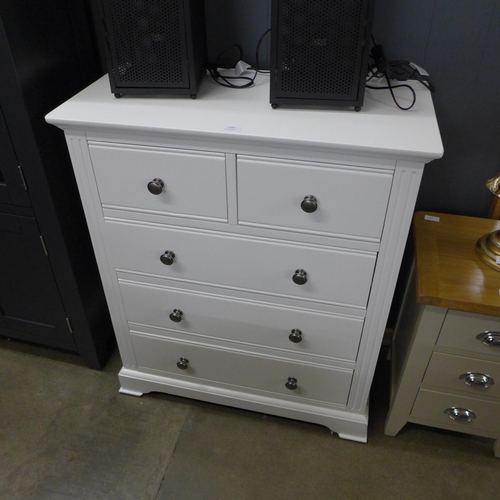 1494 - A Banbury white painted 2-over-3 chest (BP-2O3-W) * This lot is subject to VAT