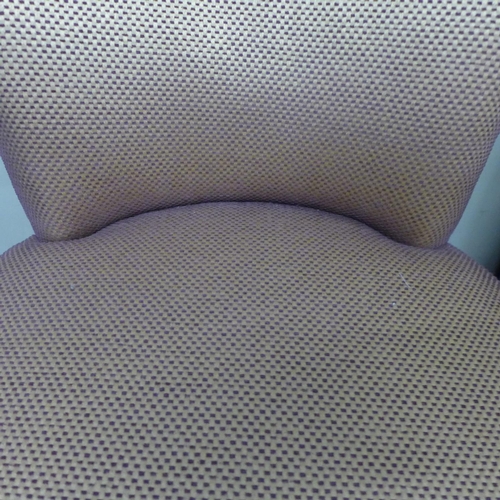 1545 - A gold fringed bedroom chair