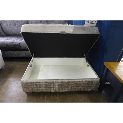 1568 - A copper and velvet footstool