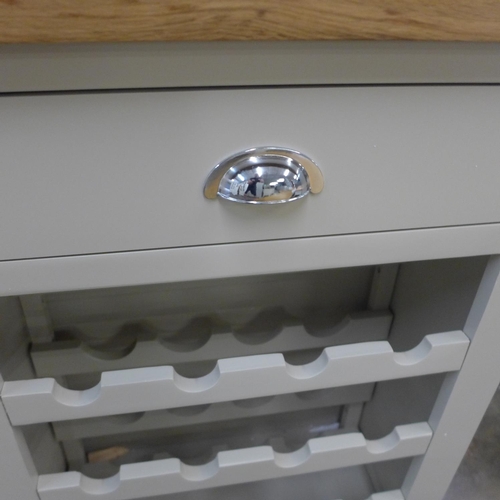 1579 - A Chester grey painted oak wine cabinet (NC-WC-PT) * This lot is subject to VAT