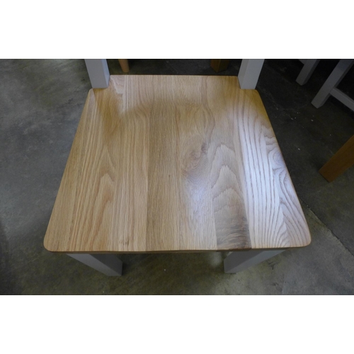 1583 - A rustic oak 1.6m butterfly extending table with six dining chairs (NC-16BET-OAK) * This lot is subj... 