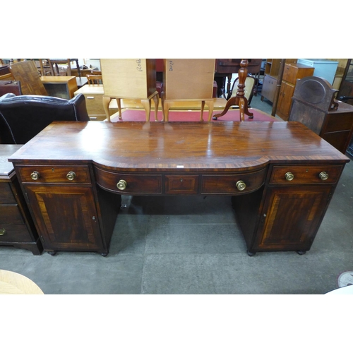 115 - A large George IV mahogany breakfront serving table