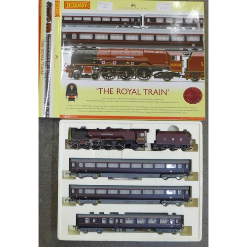 678 - A Hornby 'The Royal Train' LMS 4-6-2 Princess Coronation Class Duchess of Sutherland locomotive, box... 