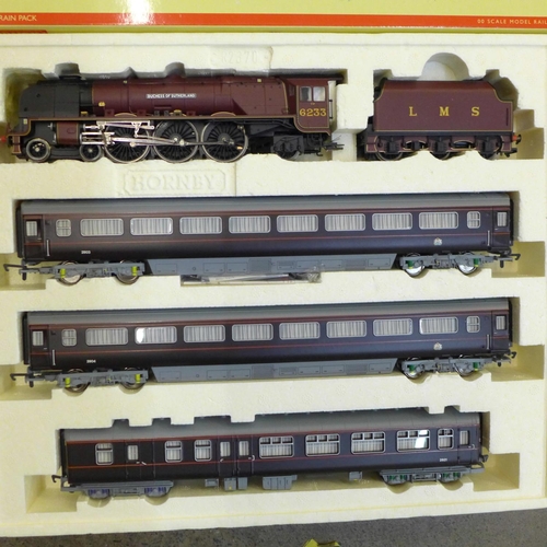 678 - A Hornby 'The Royal Train' LMS 4-6-2 Princess Coronation Class Duchess of Sutherland locomotive, box... 