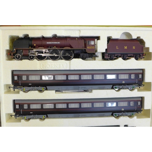 678 - A Hornby 'The Royal Train' LMS 4-6-2 Princess Coronation Class Duchess of Sutherland locomotive, box... 