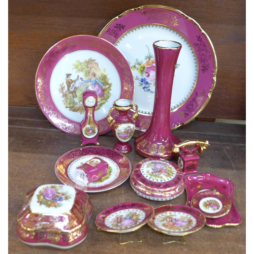 679 - A collection of Limoges porcelain (14)