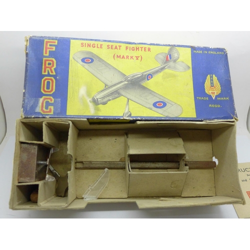 694 - A Frog single seat fighter plane Mark V, boxed with instructions