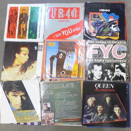 703 - 1980's LP records and 12