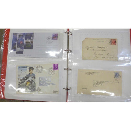 705 - Stamps; album of Hong Kong first day covers and postal history (50)