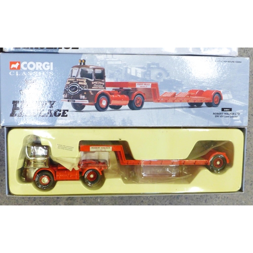 710 - Five Corgi die-cast model vehicles including one Vintage Glory of Steam