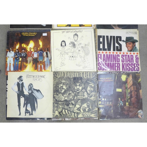 715 - 1960's/1970's LP records, The Who, David Bowie, The Beatles, Jethro Tull, Leonard Cohen, etc.