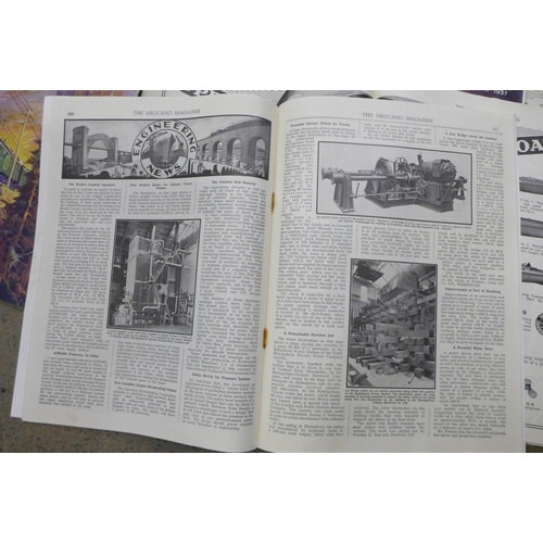 751 - A collection of Meccano magazines in year bundles, 1935-1939 and loose