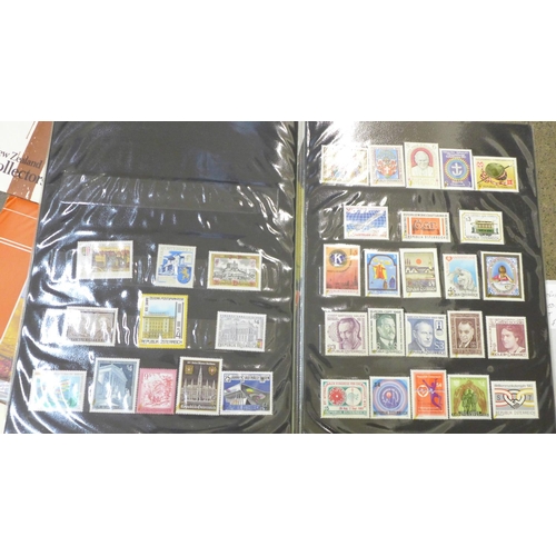 774 - Stamps; year books for Gibraltar 1995, 1996 and 2016, Austria 1983, New Zealand 1978 to 1986, (exclu... 