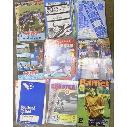 795 - Football programmes; forty Football League programmes, games which both clubs are no longer League m... 