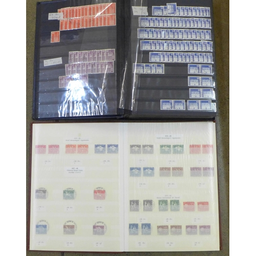 801 - Stamps; Switzerland used stamps in two stock books, one with the various international organisations... 