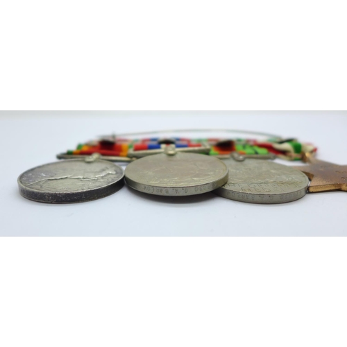 874 - A set of four WWII medals 578830 G.A. Barlow