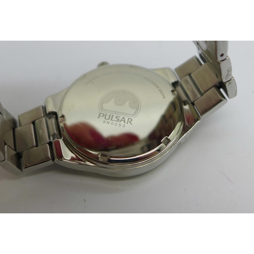 943 - A Pulsar Solar wristwatch, boxed