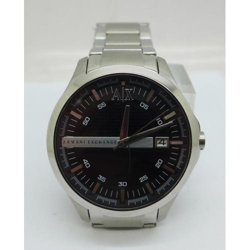 944 - An Armani Exchange wristwatch, boxed