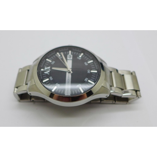 944 - An Armani Exchange wristwatch, boxed