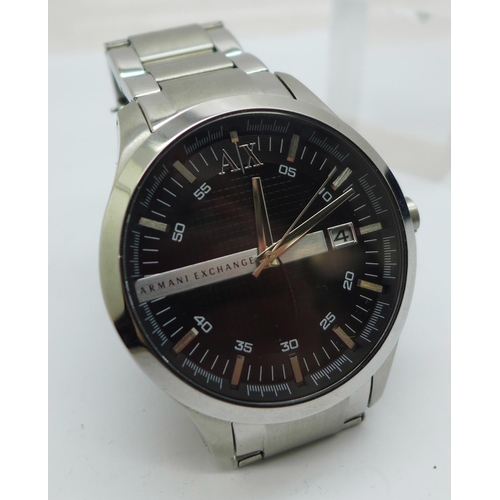 944 - An Armani Exchange wristwatch, boxed