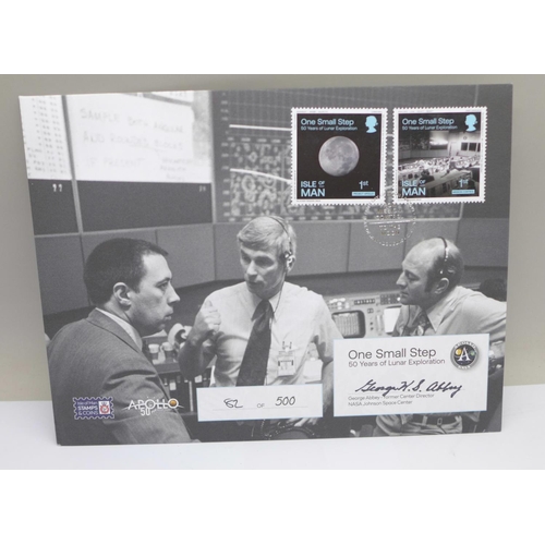 967 - A One Small Step Moon Landing George Abbey signed cover. This commemorative cover is hand signed by ... 