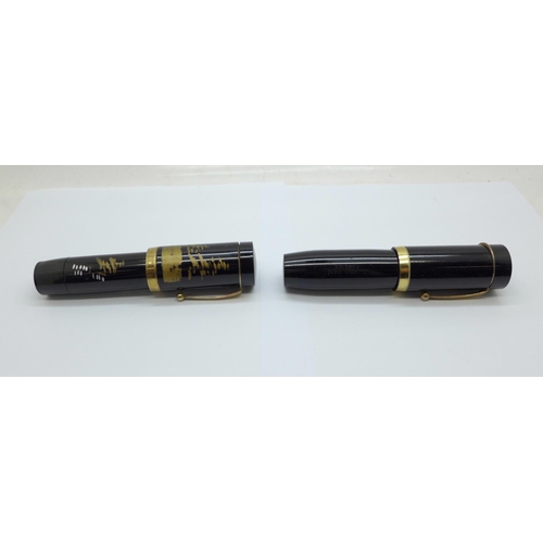 971 - Two large fountain pens, including one Japanese