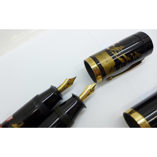 971 - Two large fountain pens, including one Japanese