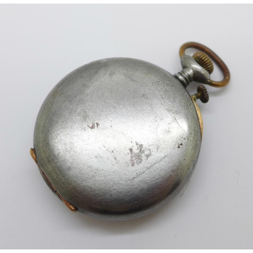 993 - A gun metal cased pocket watch, H. Moser & Co.