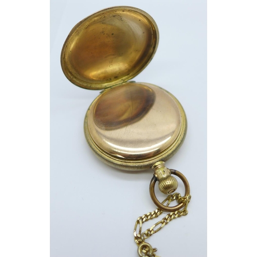 994 - A Limit rolled gold full-hunter pocket watch, James Crichton Ltd., Glasgow, Keystone case